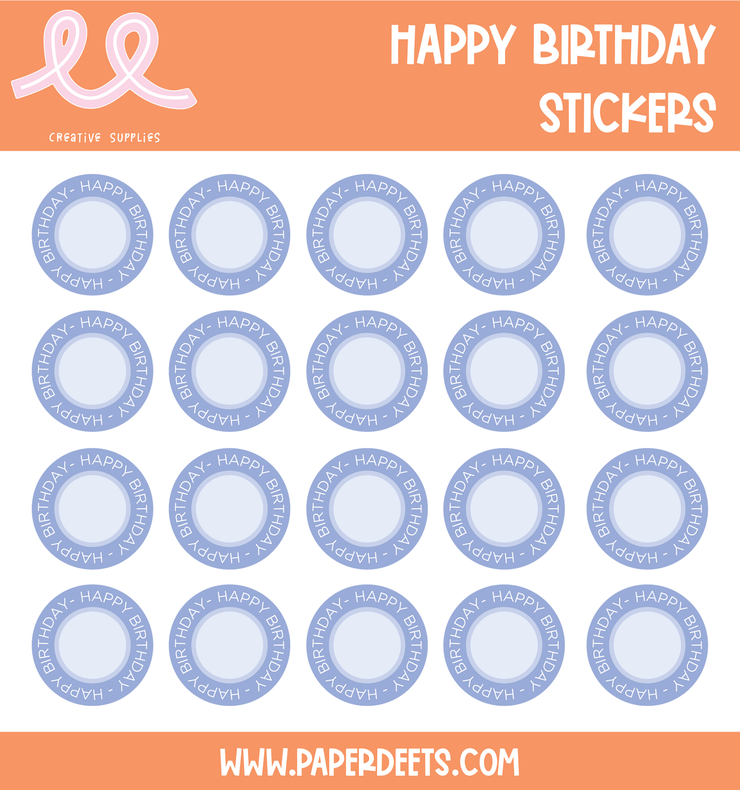 Stickers HAPPY BIRTHDAY