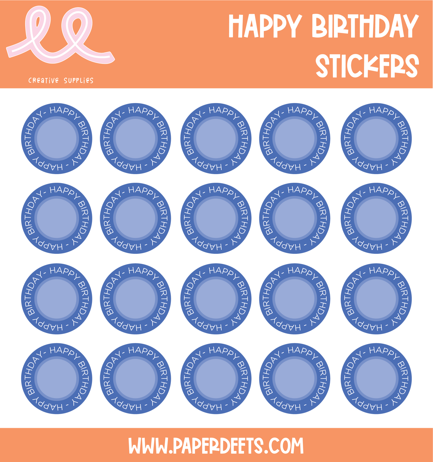 Stickers HAPPY BIRTHDAY