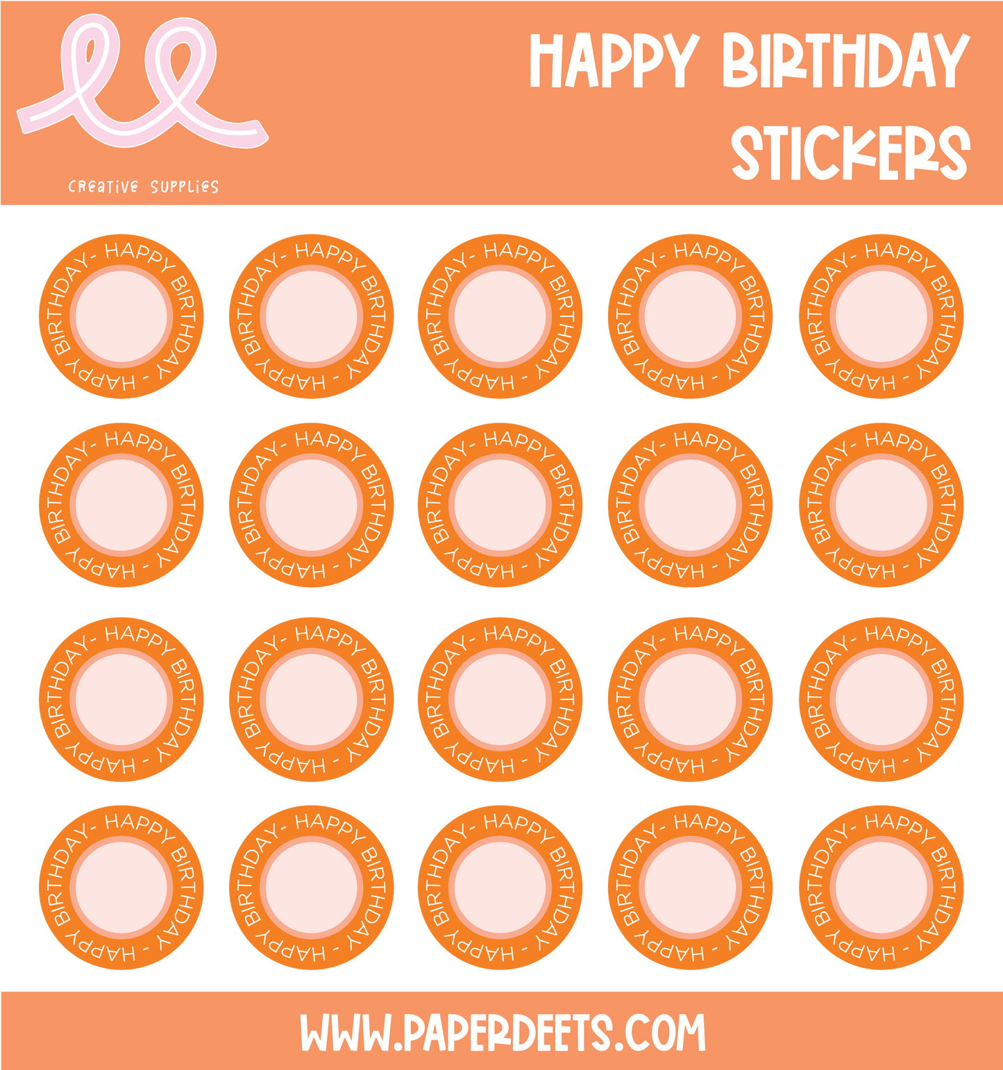 Stickers HAPPY BIRTHDAY