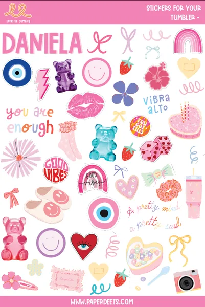 Stickers para Termos y Tuppers - Teenage 2