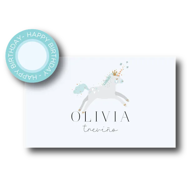 Tarjeta de Regalo - diecisiete niña